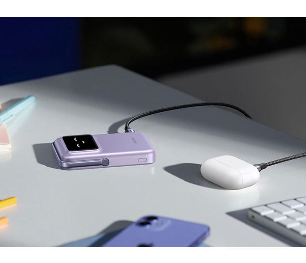 UGREEN Magnetyczny Power bank UNO PB572 10000mAh Qi Fioletowy - 1488610 - zdjęcie 5